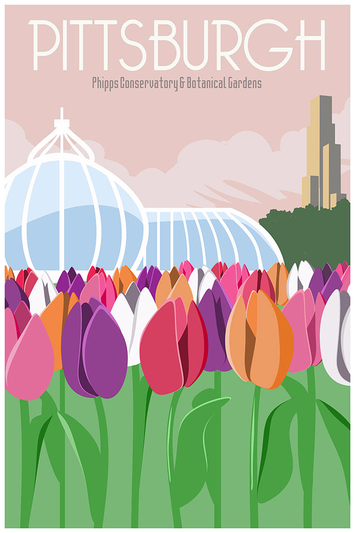 Phipps Conservatory [Vintage Pittsburgh Travel Poster]