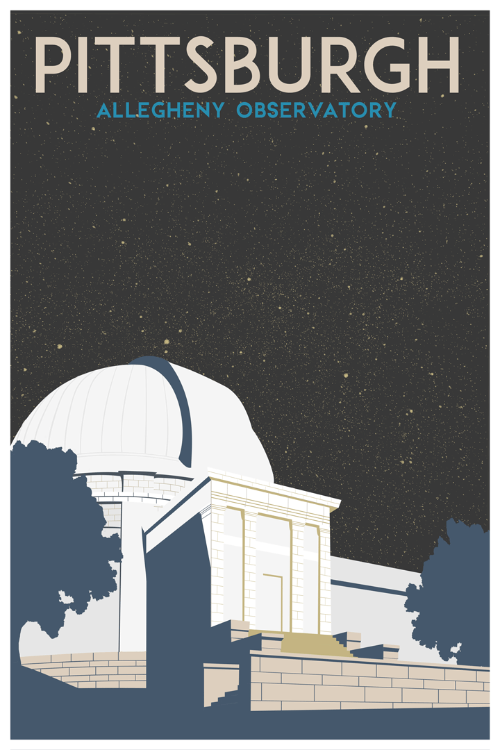 Allegheny Observatory [Vintage Pittsburgh Travel Poster]
