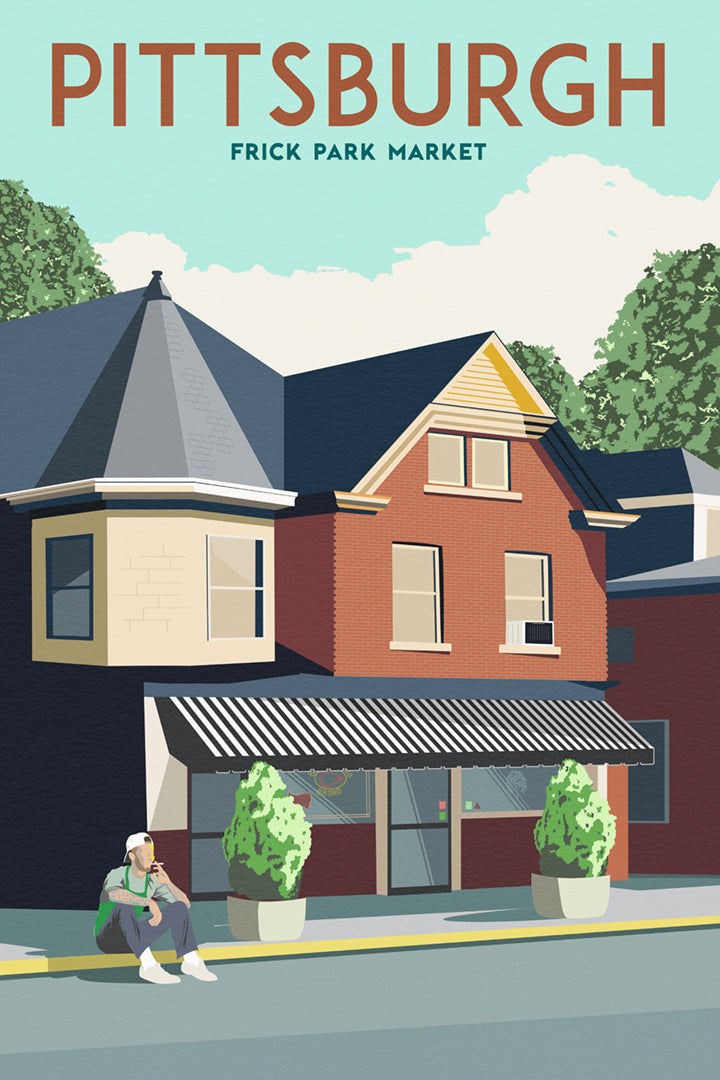 Frick Park Market [Vintage Pittsburgh Travel Poster]