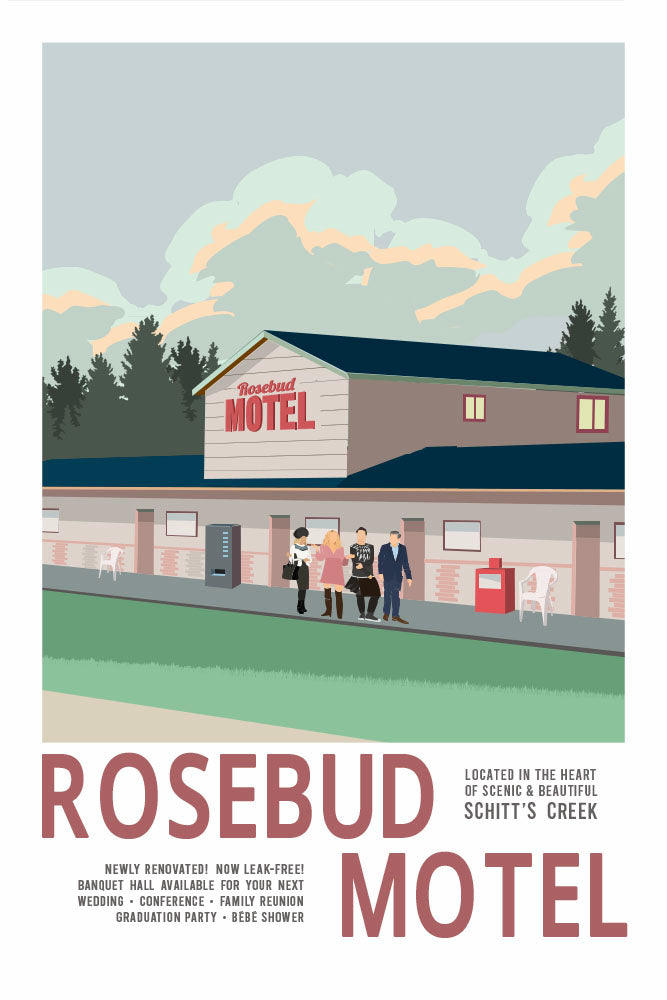 Vintage Rosebud Motel Poster [Schitt's Creek]