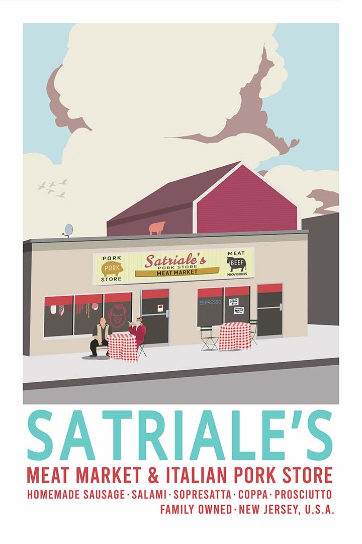 Vintage Satriale's Poster [The Sopranos]